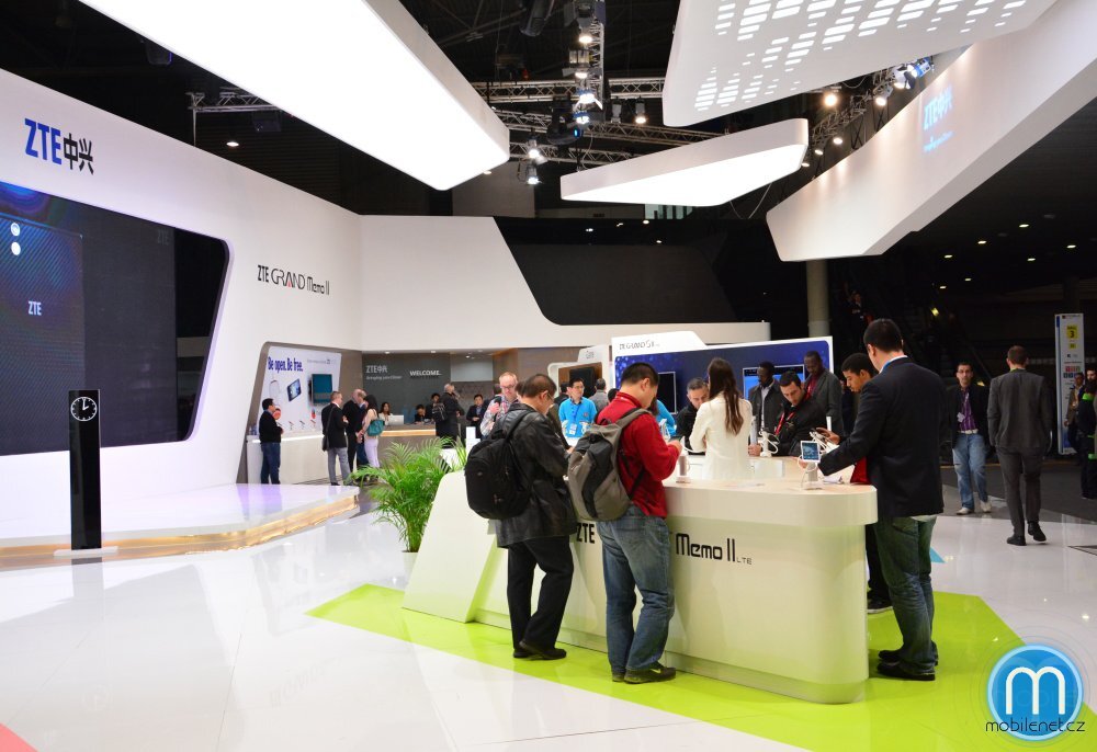 Stánek ZTE na MWC 2014
