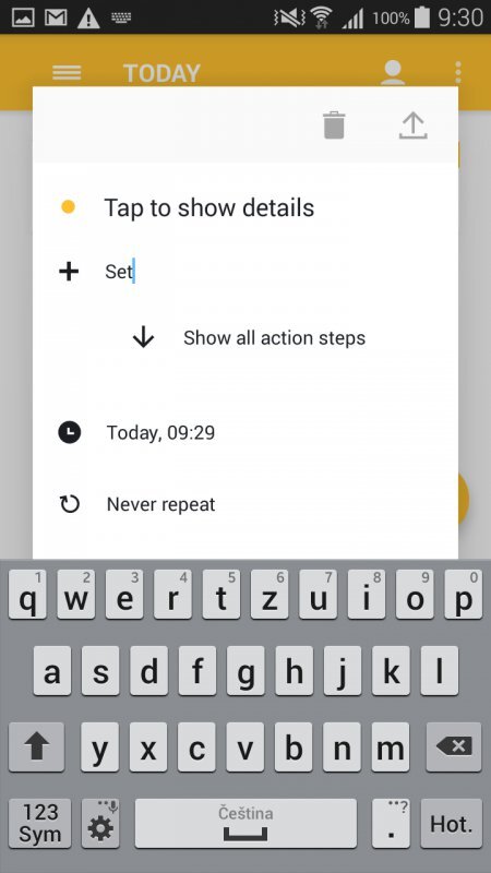 Swipes - Plan Tasks