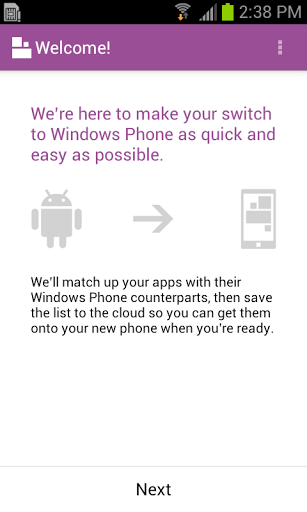 Switch to Windows Phone