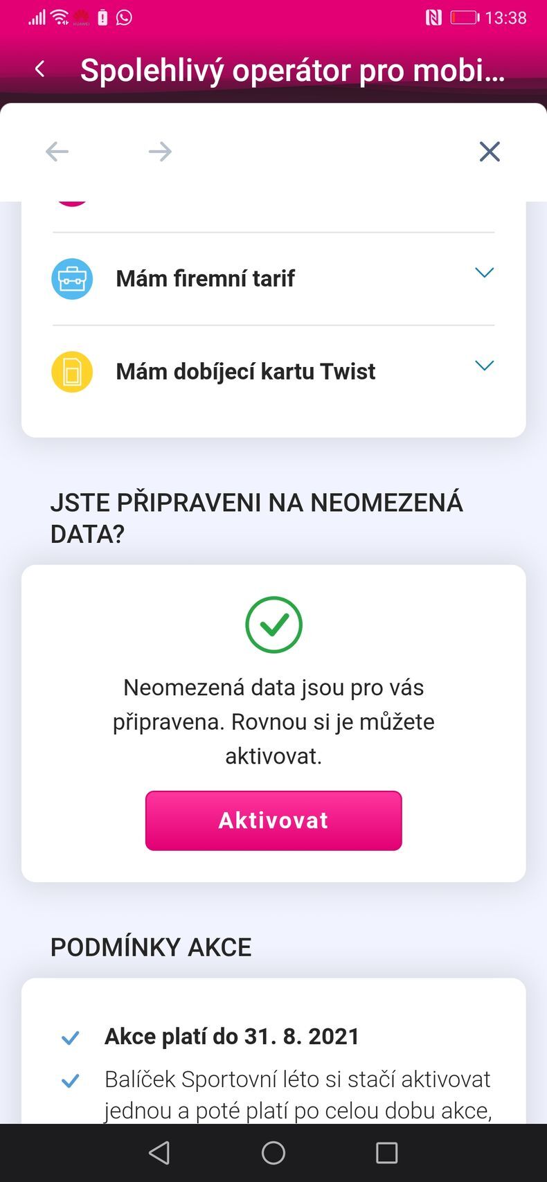 T-Mobile - Sportovní léto