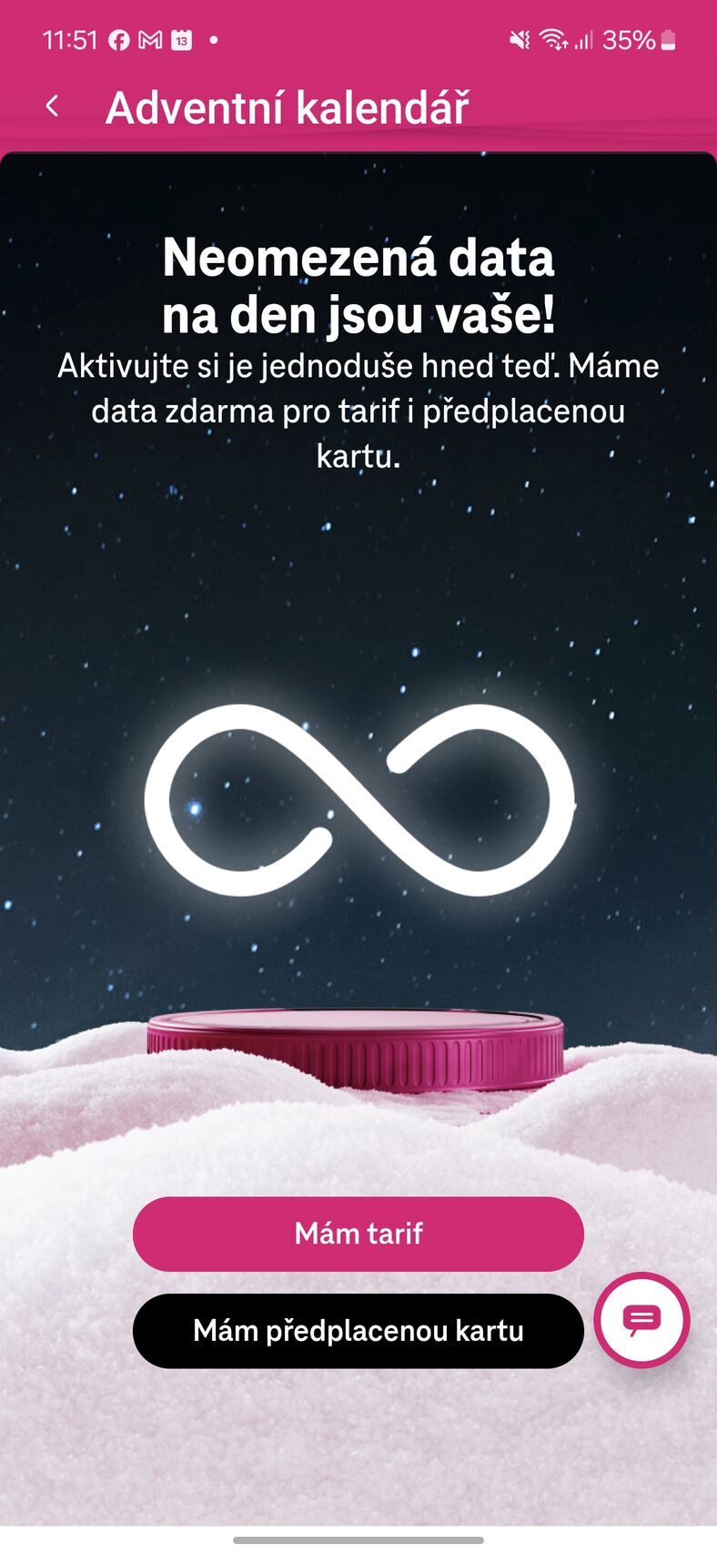 T-Mobile adventní kalendář