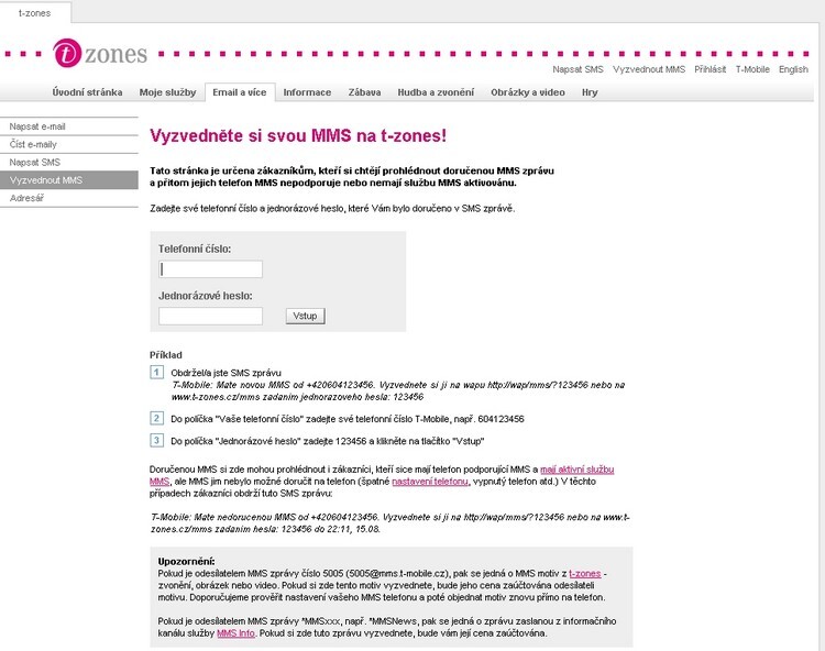 T-Mobile dnes spouští SMS bránu a zavádí MMS bránu
