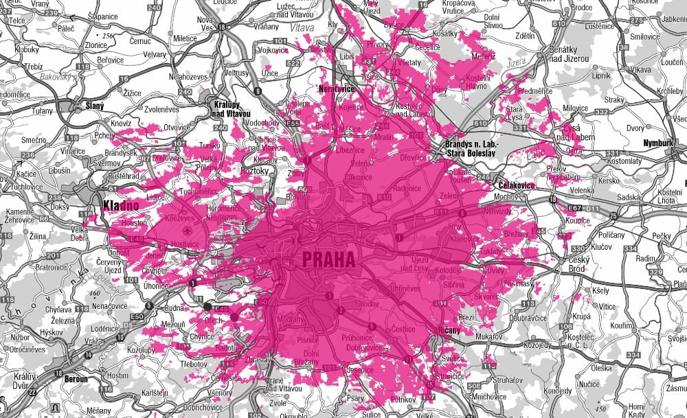 T-Mobile LTE Praha