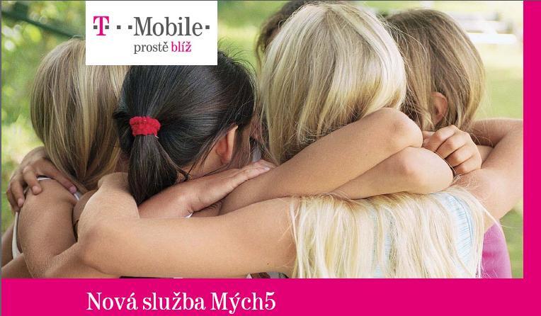 T-Mobile Mých5: volejte levně svým kamarádům