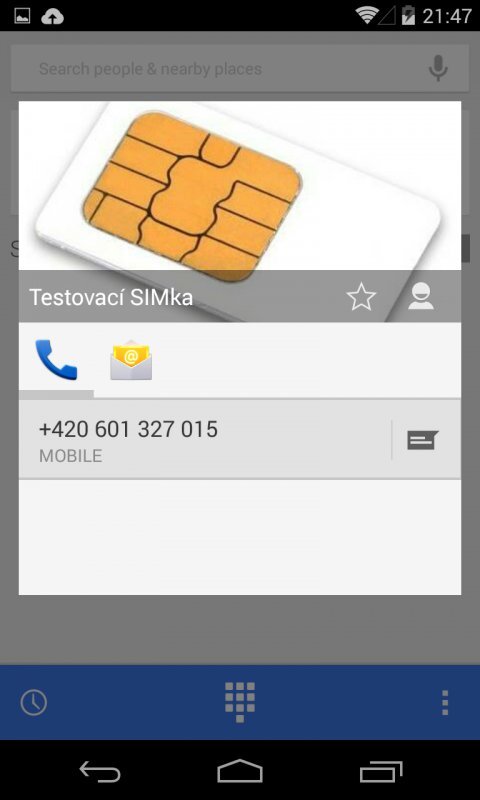 Telefon v Android 4.4.3