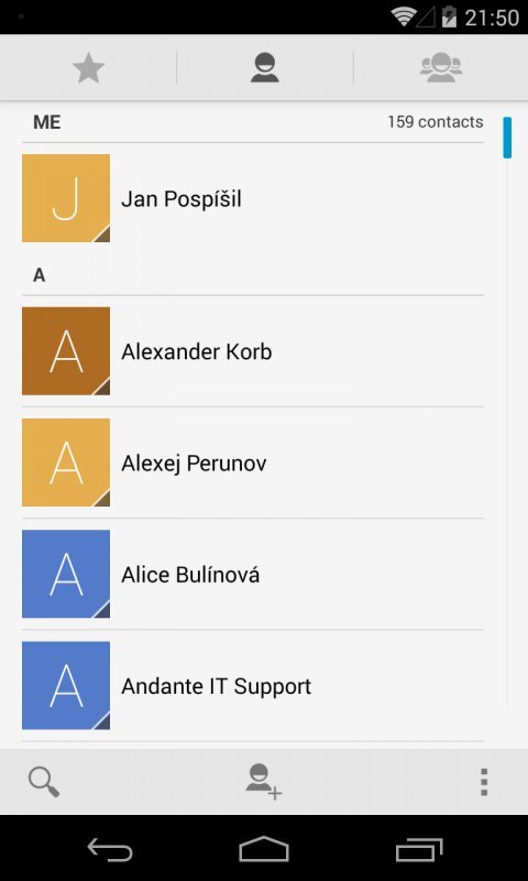 Telefon v Android 4.4.3