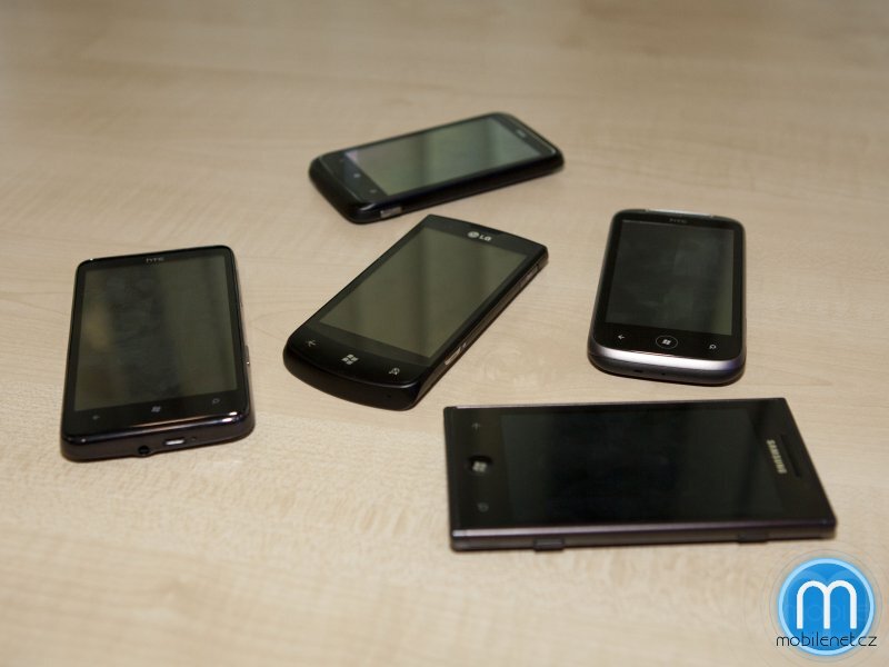 Telefony HTC, Samsung a LG s Windows Phone 7