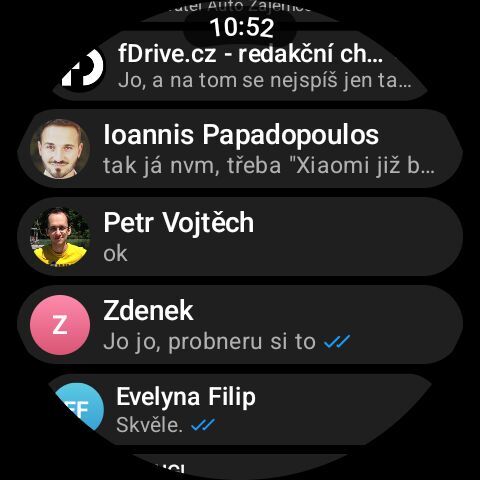 Telegram pro systém Wear OS