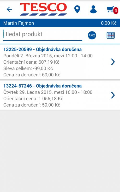 Tesco Potraviny online