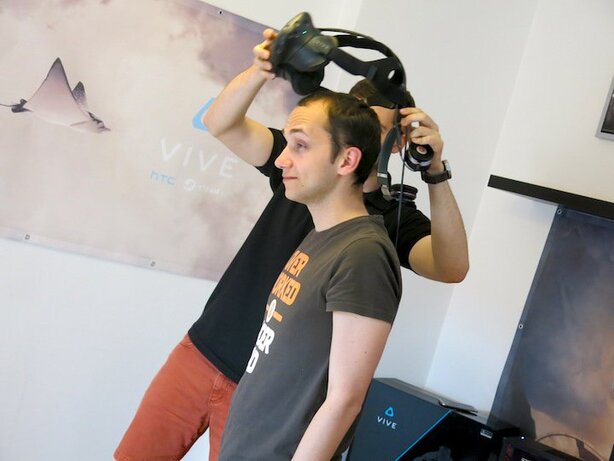 Testování HTC Vive v Praze