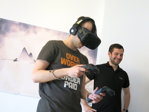 Testování HTC Vive v Praze