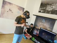 Testování HTC Vive v Praze