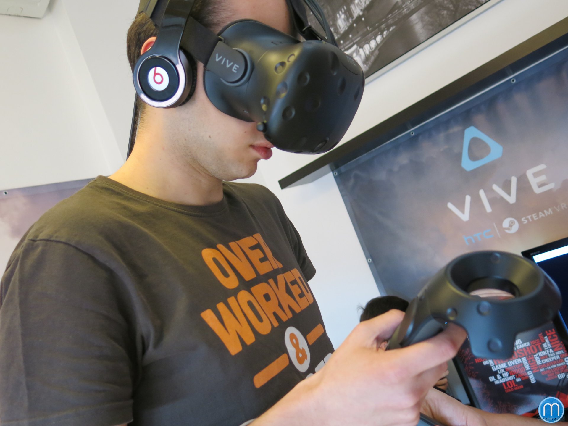 Testování HTC Vive v Praze