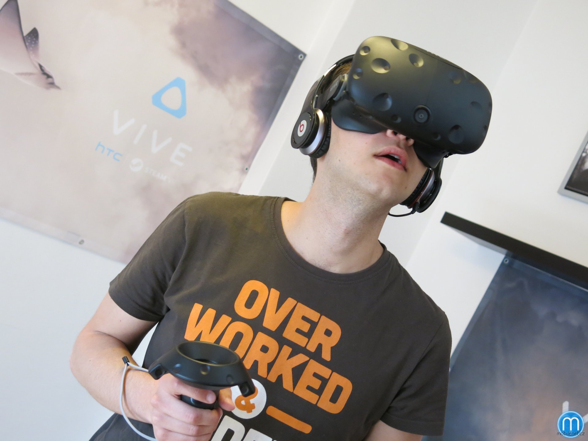 Testování HTC Vive v Praze