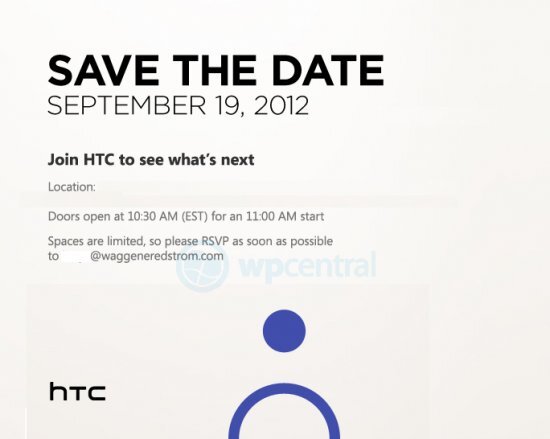 Tiskovka HTC 19. září 2012