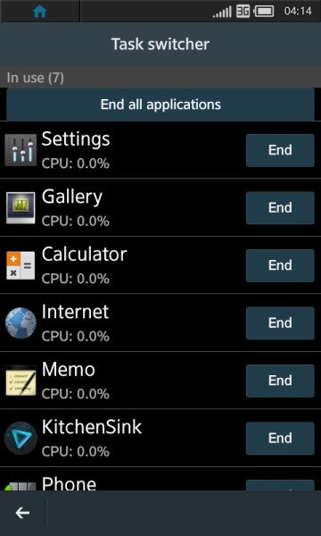 Tizen OS screenshot