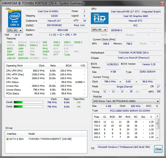 Toshiba Portégé Z30