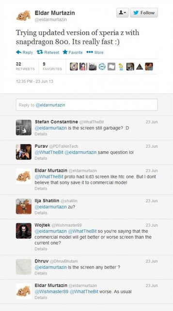 Tweety Eldara Murtazina o nové verzi Xperie Z