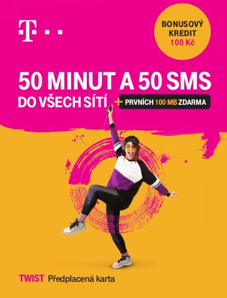 Twist karta 50 minut a 50 SMS do všech sítí