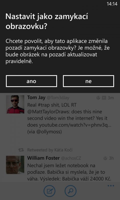 Twitter pro WP8