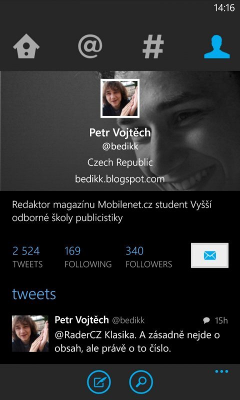 Twitter pro WP8