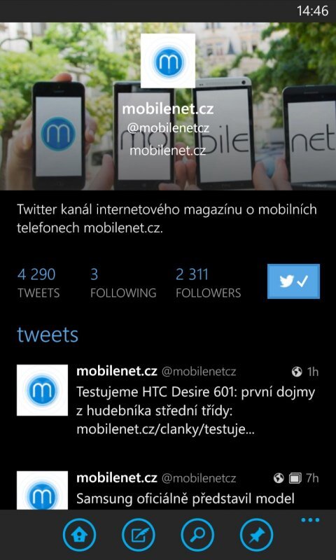 Twitter pro WP8