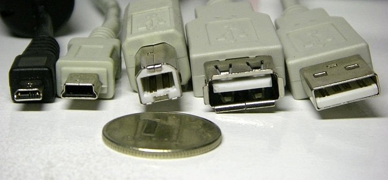Typy USB konektorů