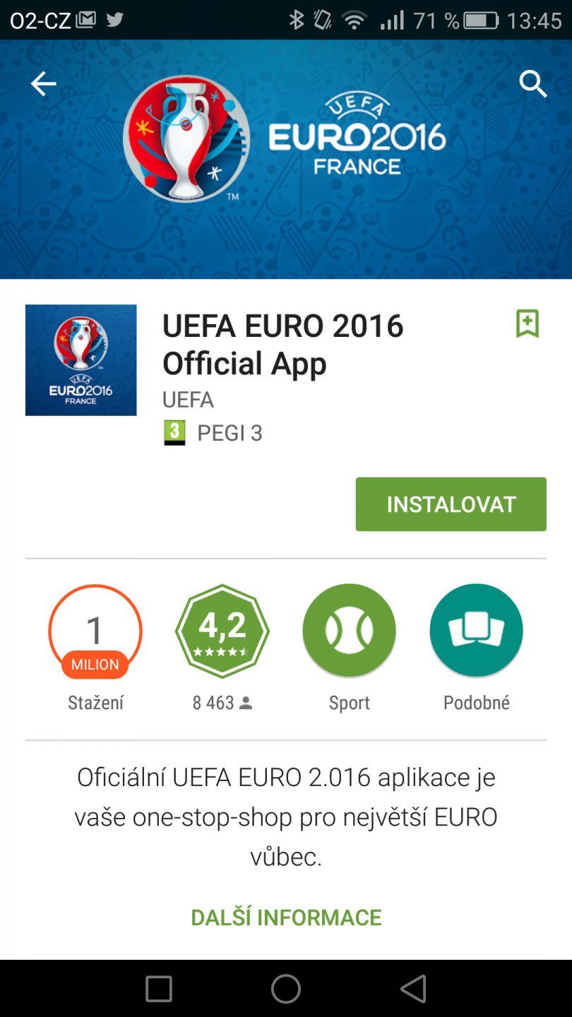 UEFA EURO 2016 Official App