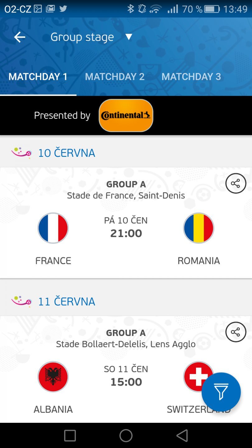 UEFA EURO 2016 Official App