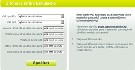 U:fonova tarifní kalkulačka: ušetří vám operátor peníze?