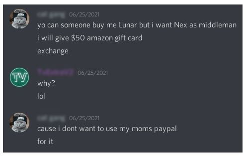 Ukázka konverzace z Discordu