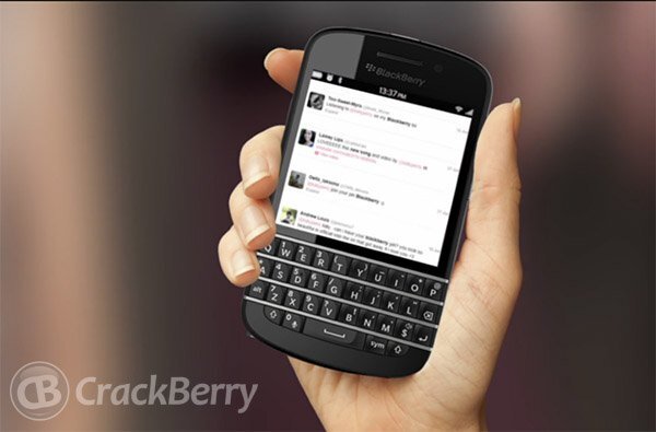 Uniklý slide zobrazující zařízení BlackBerry 10 N-Series