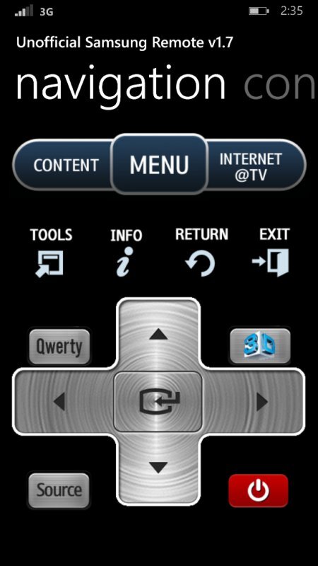 Unofficial Samsung Remote