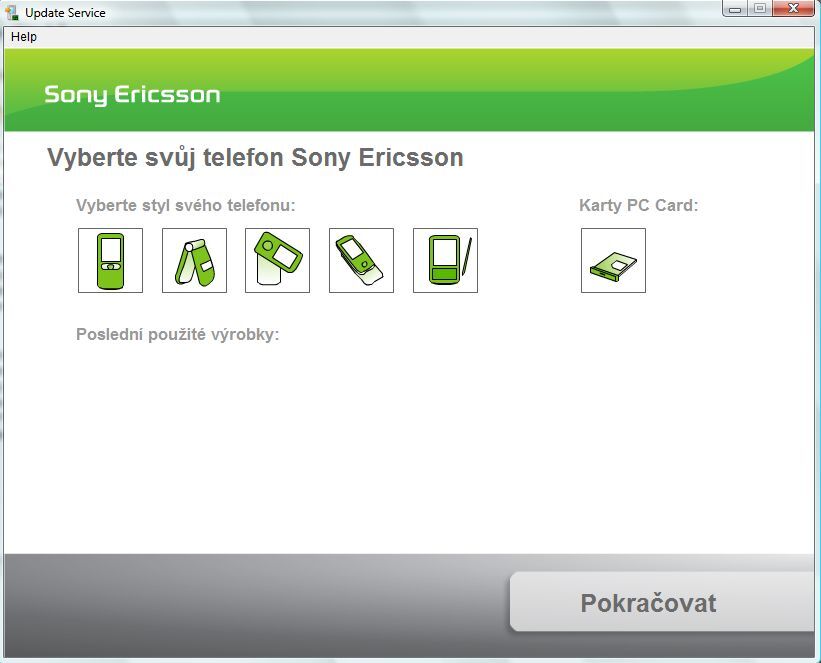 Update pro Sony Ericssony už i na Windows Vista