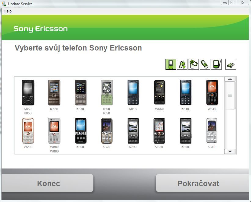 Update pro Sony Ericssony už i na Windows Vista