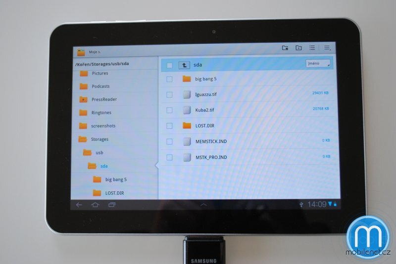 USB host na Samsungu Galaxy Tab 10.1 a 8.9