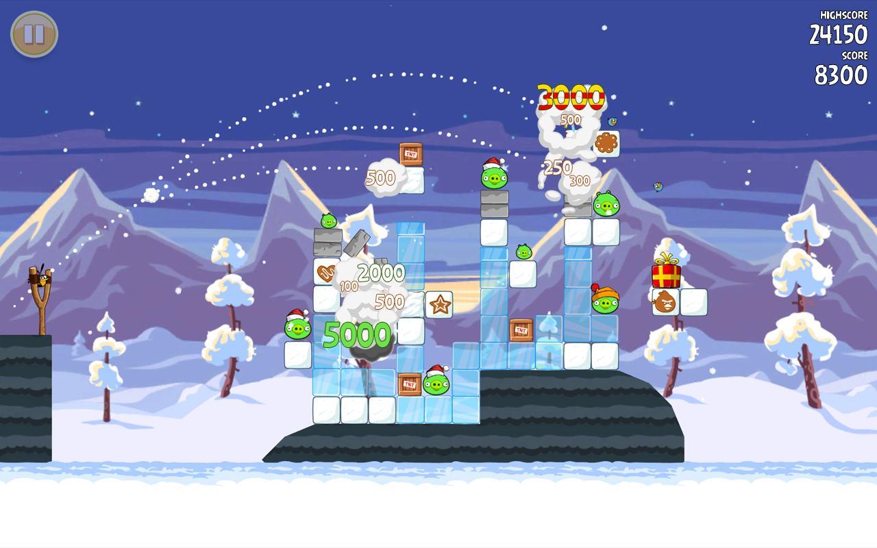 Vánoční Angry Birds Seasons 2011
