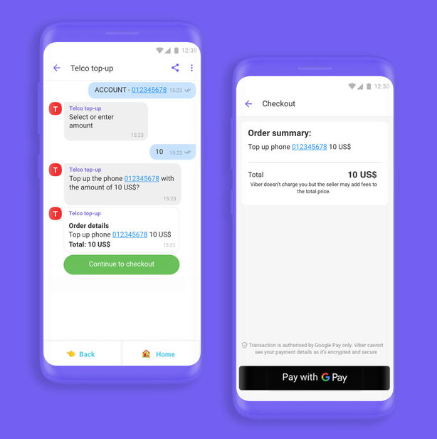 Viber Chatbot Payments