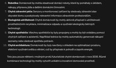 Vizualizace chytré domácnosti podle ChatGPT