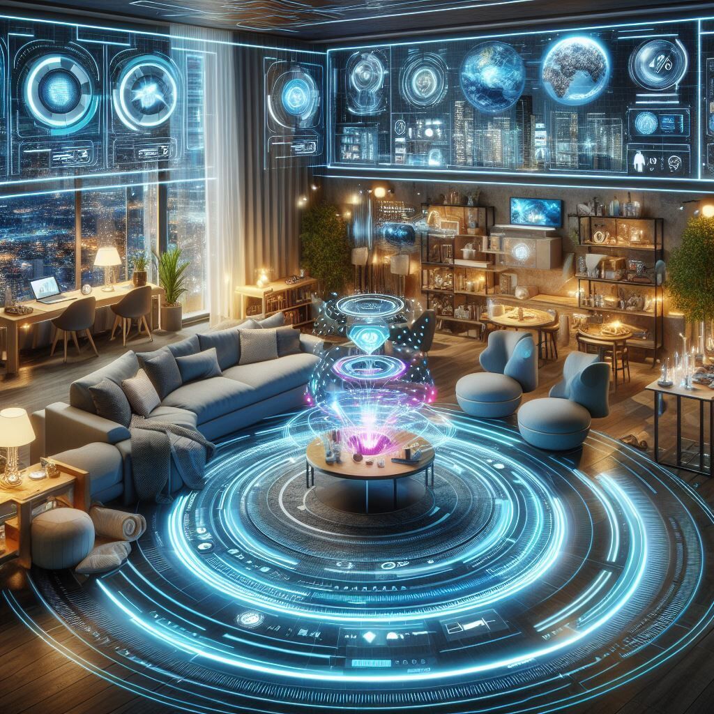 Vizualizace chytré domácnosti podle Copilota