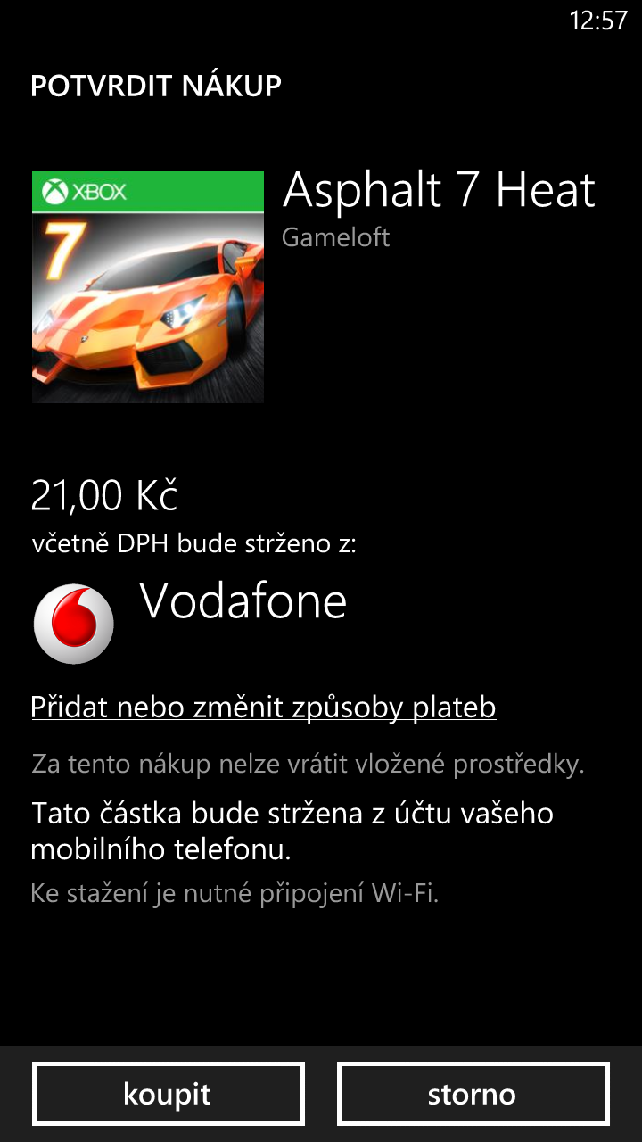 Vodafone M-Peněženka