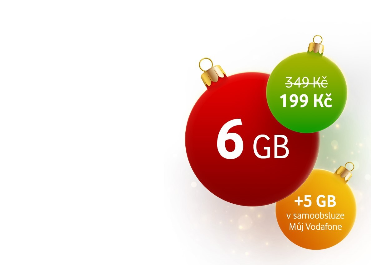 Vodafone předplacená karta vánoční akce 2022