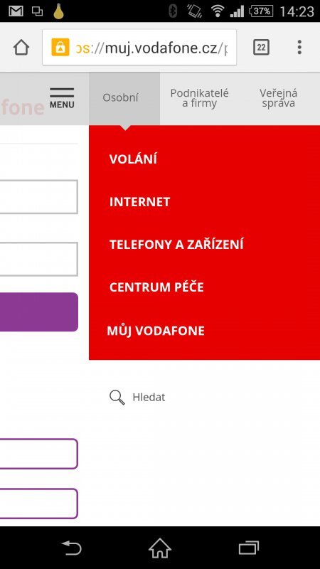 Vodafone samoobsluha
