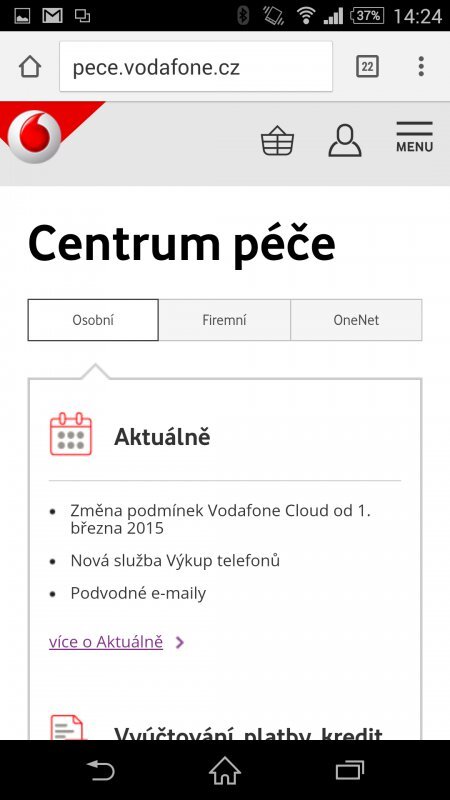 Vodafone samoobsluha