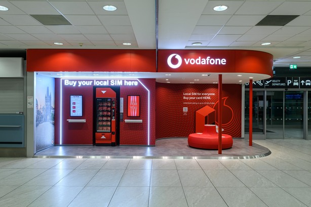 Vodafone samoobslužná prodejna letiště