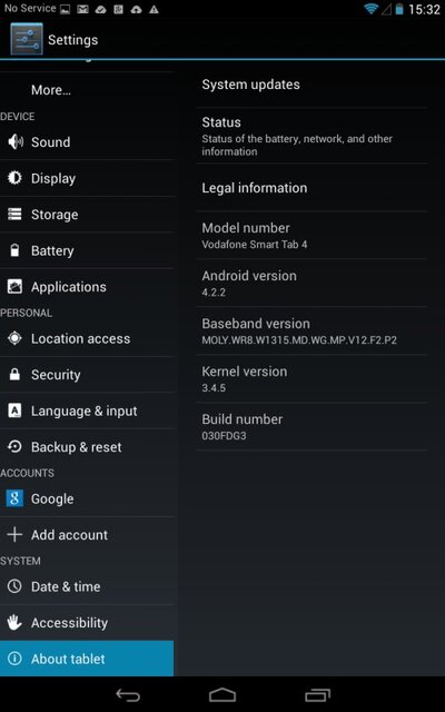 Vodafone Smart Tab 4 8