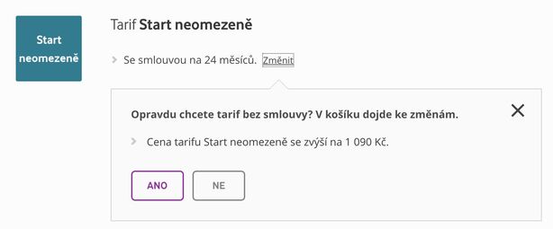 Vodafone Start neomezeně