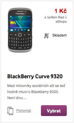 Vodafone telefon za 1 Kč