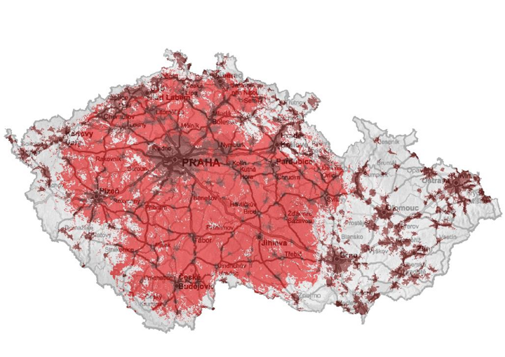 Vodafone Turbo Internet pokrytí v březnu 2014