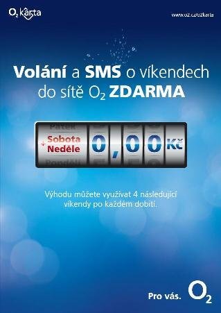 Volání a SMS - víkendy zdarma - O2